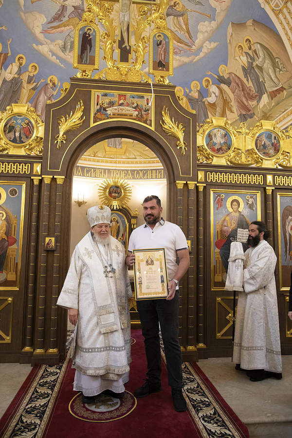 Великое освящение храма праведного Феодора Ушакова в Купавне